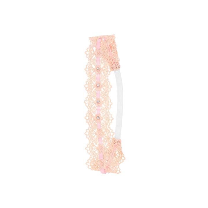 Capelli Of New York Embellished Crochet Elastic Headwrap