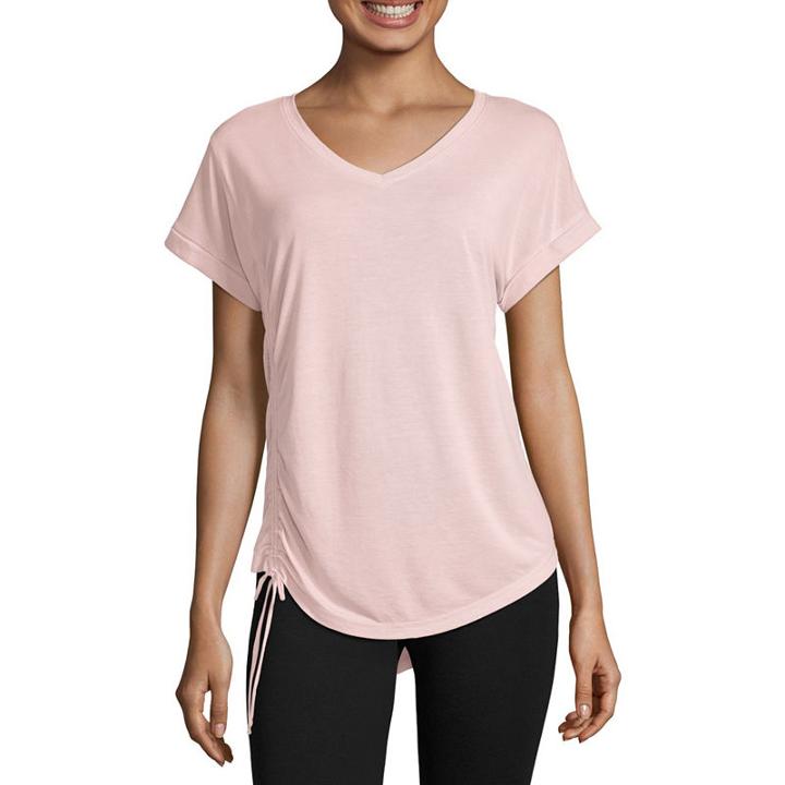 Xersion Studio Side Rouched Tee- Talls