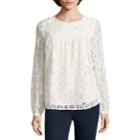 Stylus&trade; Long-sleeve Lace Blouse - Tall