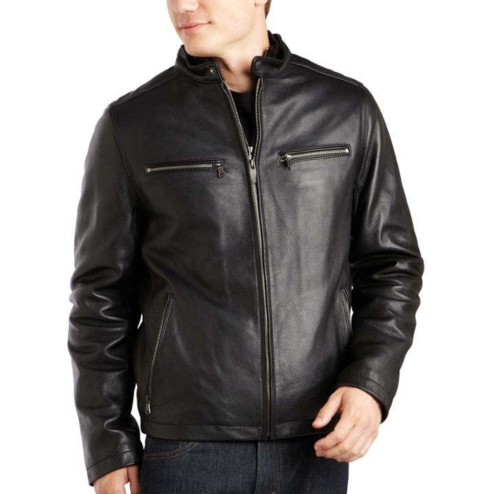 Dockers Leather Bomber Jacket