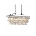 Warehouse Of Tiffany Willow 4-light Crystal 30-inch Chrome Chandelier