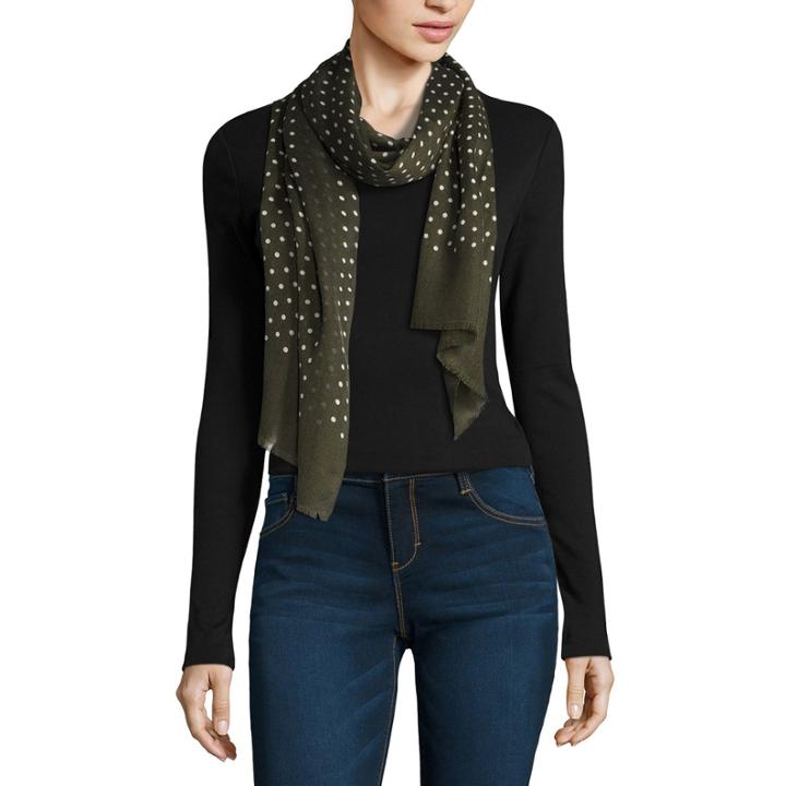 V. Fraas Oblong Dots Scarf