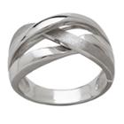 14k White Gold Intertwined Band Ring