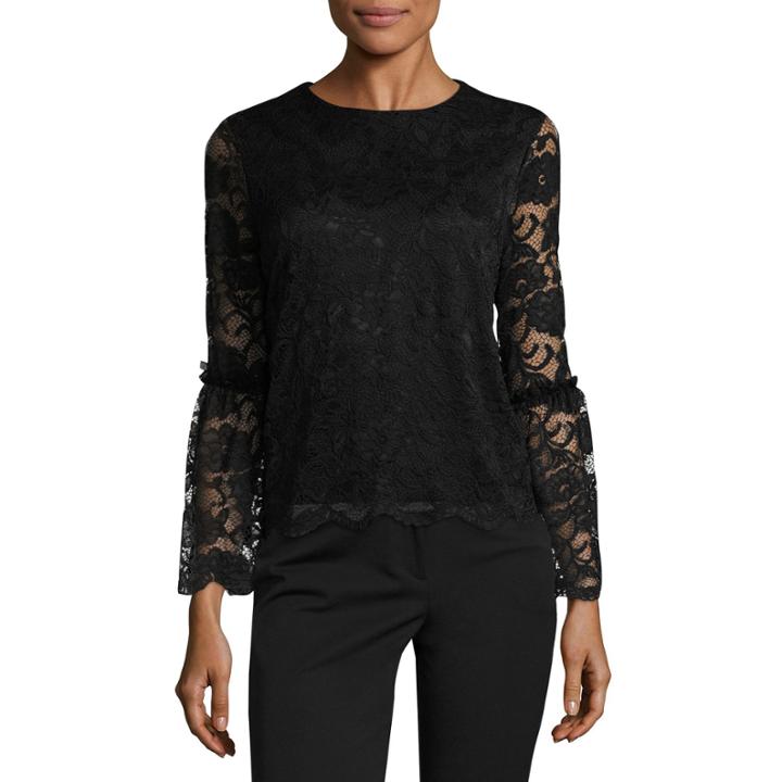 Worthington Bell Sleeve Lace Top