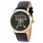 Disney Pirates Of The Carribean Mens Black Strap Watch-wds000373