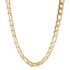 Mens Stainless Steel & Gold-tone Ip 22 11mm Figaro Chain
