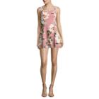 Speechless Short Sleeve Floral A-line Dress-juniors