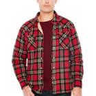 Ely Cattleman Sherpa Lined Brawny Plaid Snap-front Shirt
