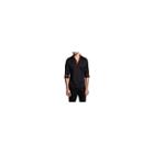Tr Premium Solid Black And Red Contrast Slim Fit Dress Shirts