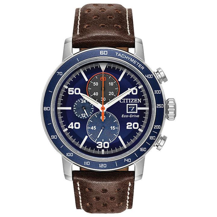 Citizen Mens Brown Strap Watch-ca0648-09l