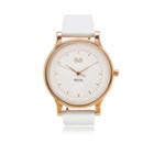 Martian Womens Mvip Cl 01 White Leather Band Smart Watch-mps01cl015