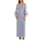 R & M Richards Long Lace Gown