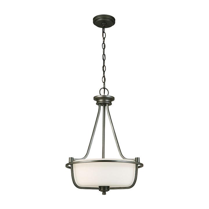 Eglo Mayview 3-light 16 Inch Graphite Inverted Pendant Ceiling Light