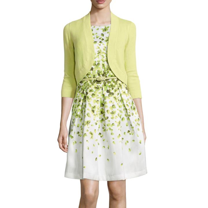 R & K Originals Floral-print Jacket Dress