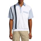 Palmland Short Sleeve Panel Knit Polo Shirt