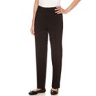 Alfred Dunner Straight Fit Woven Pull-on Pants