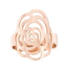Rose Ip Stainless Steel Flower Ring
