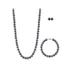 Womens 3-pc. Black Pearl 14k Gold Jewelry Set