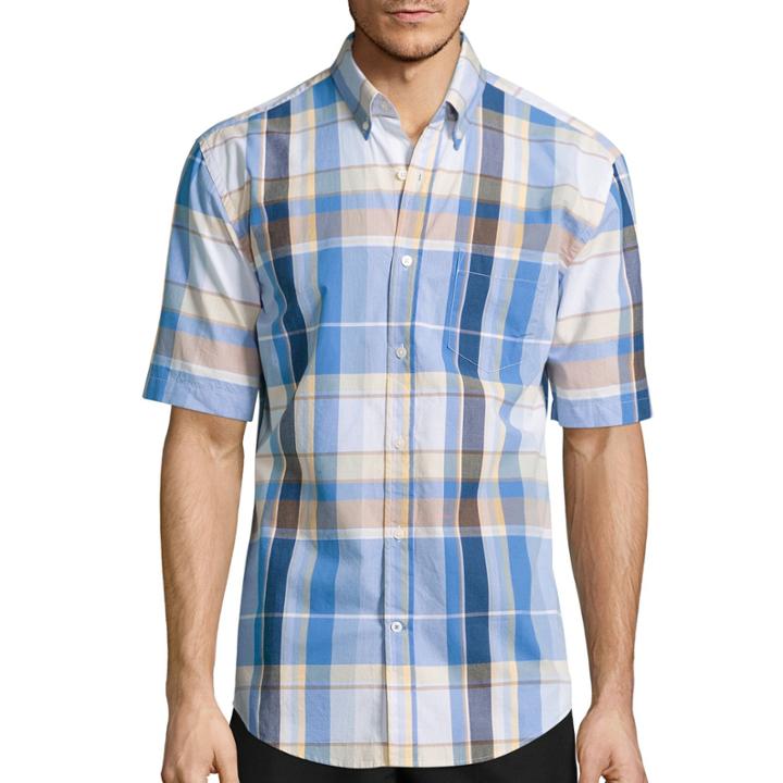St. John's Bay Short-sleeve Poplin Sport Shirt