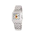 Disney Perfect Square Winnie The Pooh Womens Silver-tone Watch