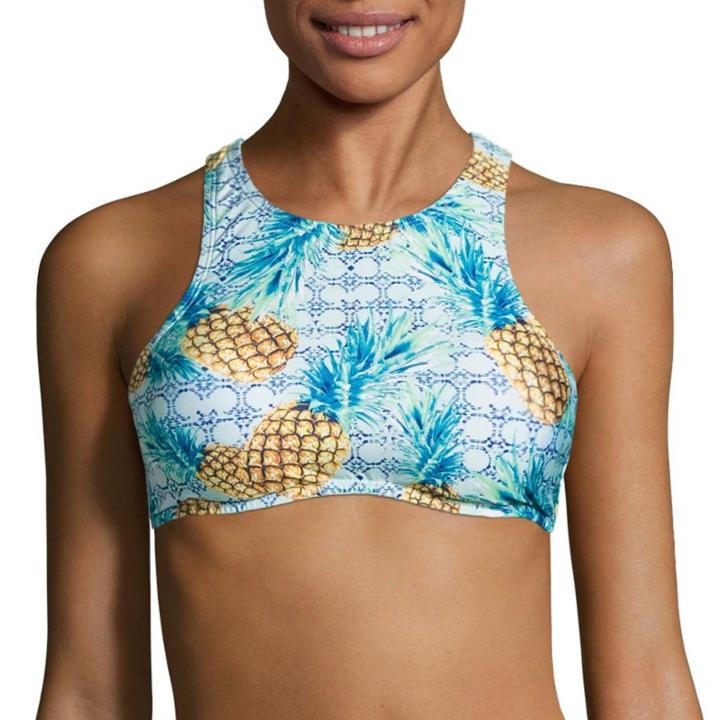 Social Angel High Neck Swimsuit Top-juniors