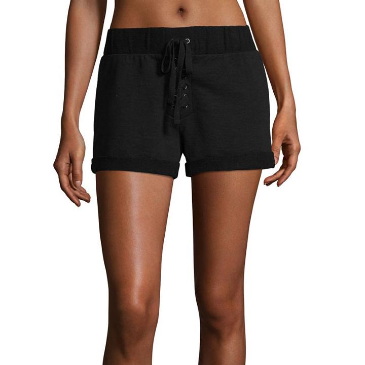 Flirtitude Knit Soft Shorts-juniors