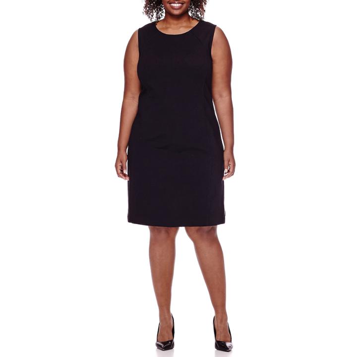 Liz Claiborne Sleeveless Ponte Sheath Dress - Plus