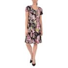 Ny Collection Fit And Flare Pleated Dress - Petites
