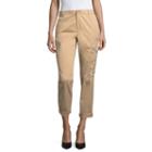 Liz Claiborne Embroidered Ankle Pants - Tall