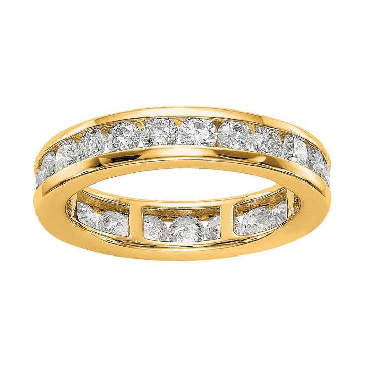 Womens 1 1/2 Ct. T.w. White Diamond 14k Gold Eternity Band
