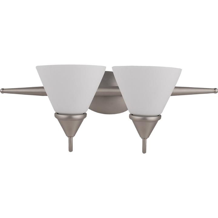 John 2-light Silver Bath Vanity