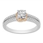 Womens 7/8 Ct. T.w. Genuine Diamond White Diamond Engagement Ring