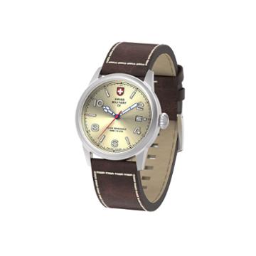 Swiss Military By Charmex Vintage Mens Brown Strap Watch-78335 8 D