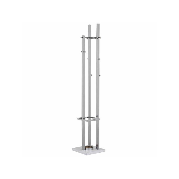 Coat Hanger With Chrome And White Base
