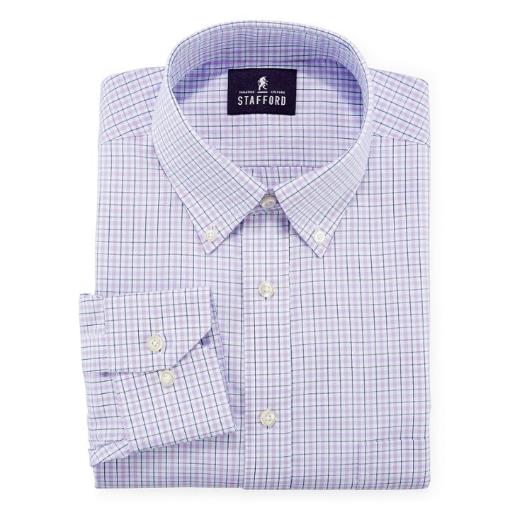 Stafford Non-iron Cotton Oxford Dress Shirt