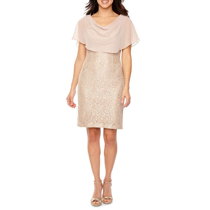 Jessica Howard Short Sleeve Sheath Dress