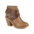 Journee Collection Strap Ankle Booties