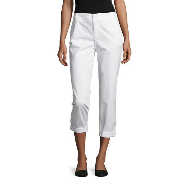Liz Claiborne Classic Stretch-twill Capris