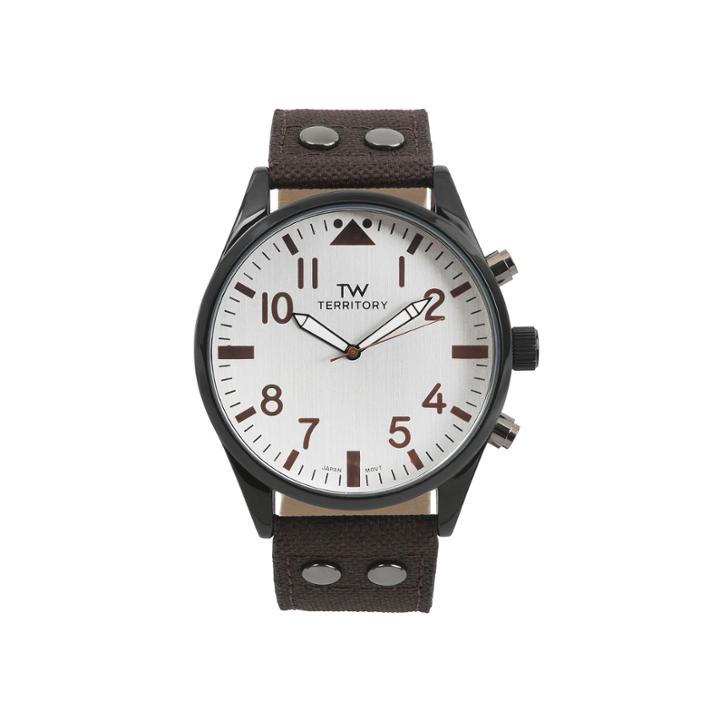 Territory Mens Canvas Strap Watch