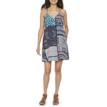 Darian Sleeveless Abstract Shift Dress