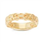 Womens 14k Gold Over Silver Band