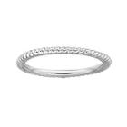 Personally Stackable Sterling Silver Stackable 1.5mm Twisted Ring