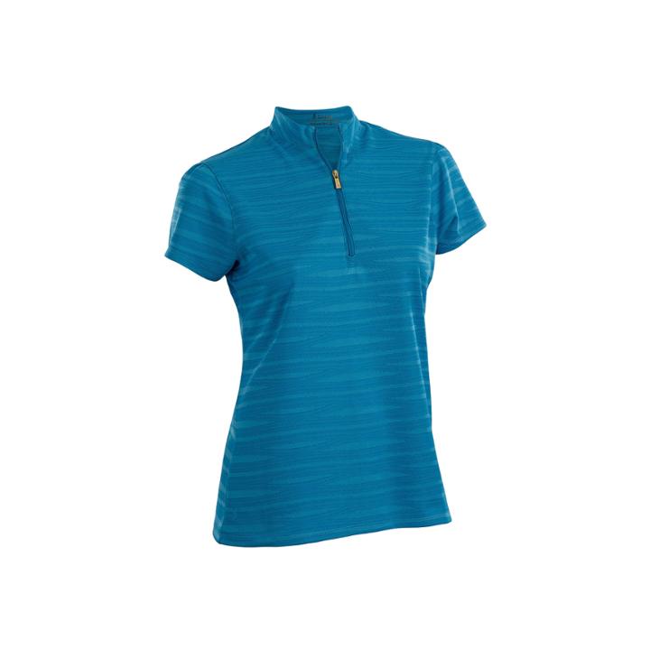Nancy Lopez Golf Ripple Short Sleeve Polo