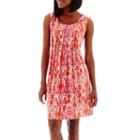 Rn Studio By Ronni Nicole Sleeveless Blurry Ikat Print Shift Dress