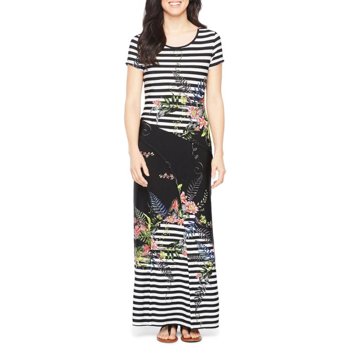 Ronni Nicole Short Sleeve Maxi Dress