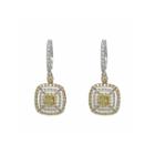 1 1/5 Ct. T.w. Yellow Diamond 18k Gold Drop Earrings