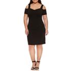 Bisou Bisou Short Sleeve Sheath Dress-plus