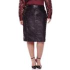 Worthington Studded Faux-leather Pencil Skirt - Plus