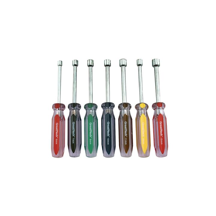 Great Neck Nd71 7 Piece Professional Metric Nut Driver Set