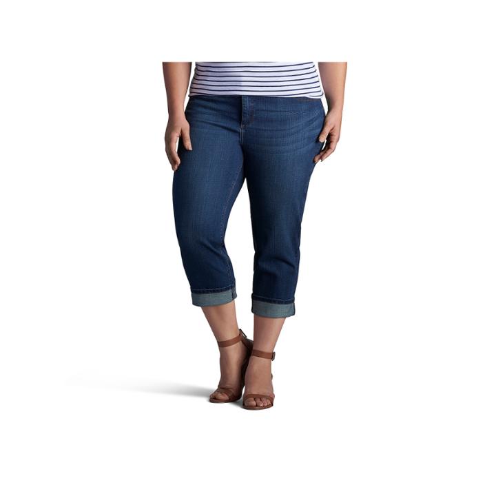 Lee Denim Rolled Crop- Plus